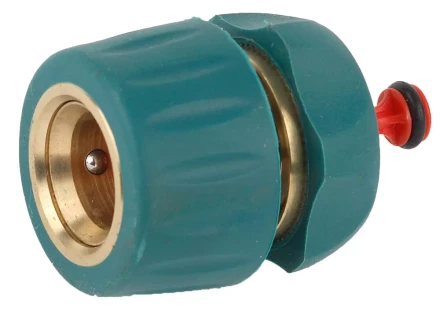 Соединитель RACO &quot;Profi-Plus&quot; (шланг-насадка), латунный с покрытием TPR, с автостопом, 1/2&quot; 4244-55105B купить в Нягани