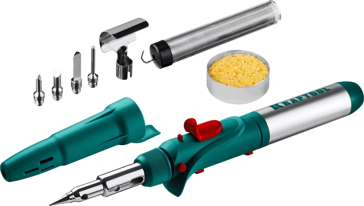 SolderGas 120K набор 10-в-1, газовый паяльник, горелка, фен, 30-120 Вт, пьезоподжиг, 1300°С 55503-H10 купить в Нягани