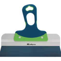 Шпатель фасадный, колоризованная пружинная сталь 65Г, 300 мм, 2-компонентная ручка  СИБРТЕХ 85554