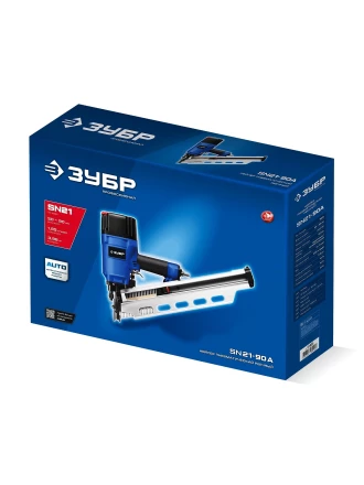 ЗУБР SN21-90A, пневматический нейлер для реечных гвоздей ЗУБР SN21 (50-90 мм), Профессионал (31923) купить в Нягани