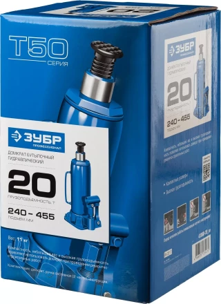 Домкрат бутылочный гидравлический модель Т-50 серия ПРОФЕССИОНАЛ 43060-15 купить в Нягани