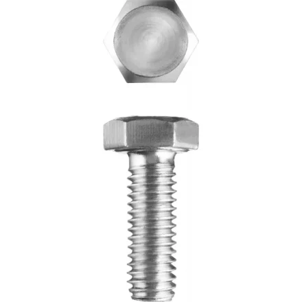 Болт ЗУБР &quot;МАСТЕР&quot; с шестигранной головкой, ГОСТ 7798-70, класс прочности 5.8, оцинкованный, M20x60мм, 5кг 303080-20-060 купить в Нягани