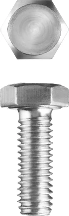 Болт ЗУБР &quot;МАСТЕР&quot; с шестигранной головкой, ГОСТ 7798-70, класс прочности 5.8, оцинкованный, M20x60мм, 5кг 303080-20-060 купить в Нягани