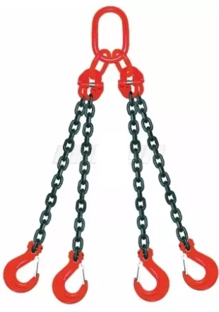 Строп цепной четырехветвевой 4СЦ 26.5 т L=8 м 8 кл с ОВ 26.5т купить в Нягани
