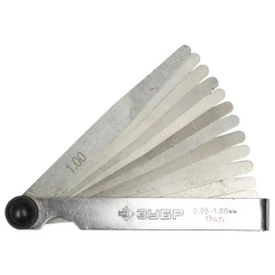 Набор ЗУБР "МАСТЕР" Щупы автомобильные, 0,05 - 1,00мм, 13шт 4325-H13_z01