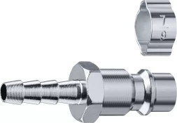 ЗУБР штуцер елочка, 6 мм - рапид штуцер, переходник с обжимным хомутом, Профессионал (64918-06)