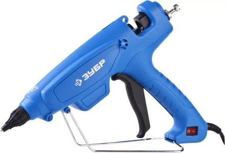 Пистолет ЗУБР клеевой (термоклеящий), эл, эргоном рукоятка, выключатель на рукоятке, рабоч темп 193град, d=12мм, 180Вт 06851-120-12_z02 купить в Нягани
