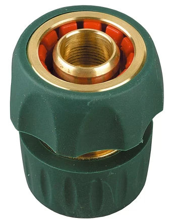 Соединитель RACO &quot;Profi-Plus&quot; (шланг-насадка), латунный с покрытием TPR, с автостопом, 3/4&quot; 4244-55106B купить в Нягани