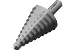 Сверло ступенчатое по металлу Сибртех 723014, 9-12-15-18-21-24-27-30-33-36 мм, 4241