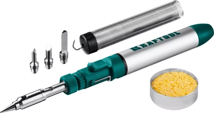 SolderGas 70B набор 8-в-1, газовый паяльник, горелка, фен, 30-70 Вт,  1300°С 55504-H8 купить в Нягани