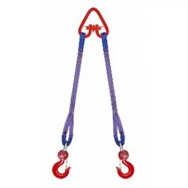 Строп текстильный двухветвевой 2СТ 4 т L=4 м SF7 90 мм Звено РТ-3 купить в Нягани