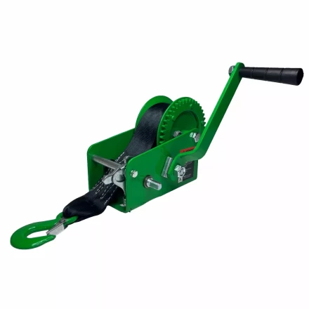 Лебедка ручная барабанная HITCH HW 1350 1350 кг лента 10 м (SZ073171) купить в Нягани