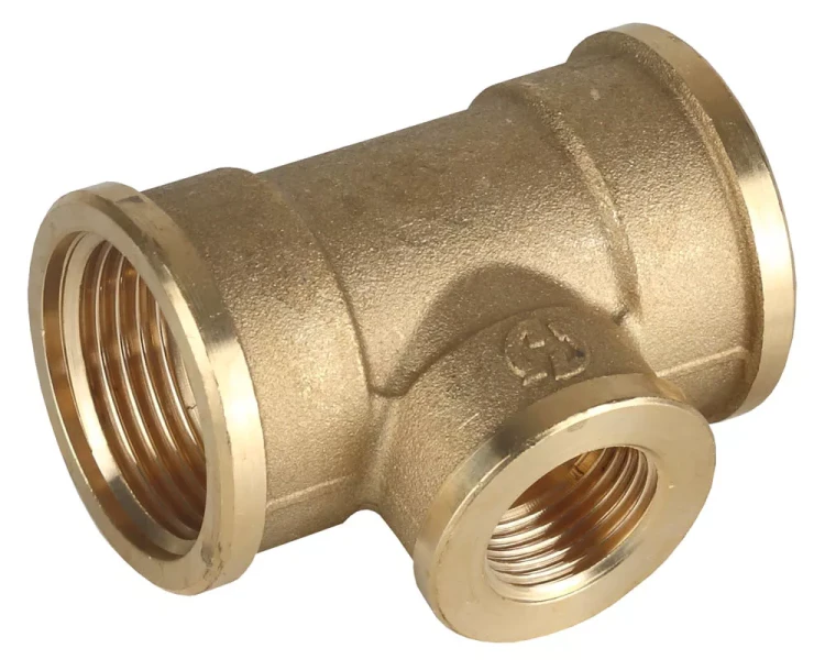 Тройник GENERAL FITTINGS переходной, латунь, г/г/г, 3/4"-1/2"-3/4" 51061-3/4-1/2-3/4 купить в Нягани