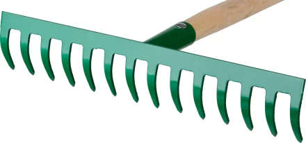 Грабли РОСТОК садовые с черенком, 14 прямых зубцов 421901-14 купить в Нягани
