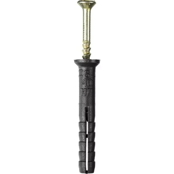 Дюбель-гвоздь полипропиленовый, потайный бортик, 6 x 40 мм, 125 шт, STAYER Master 30645-06-040 30645-06-040 купить в Нягани