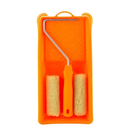 Малярный набор для фасадных работ: кювета 150 мм х 290 мм и мини-валик 110 мм Сибртех 80457 купить в Нягани