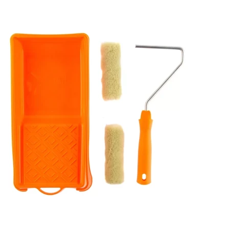 Малярный набор для фасадных работ: кювета 150 мм х 290 мм и мини-валик 110 мм Сибртех 80457 купить в Нягани