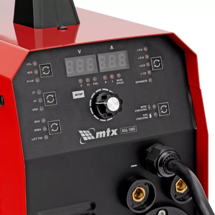 Аппарат инвертор. полуавтомат. cварки MTX MIG-180S 94302, 180A, ПВ 60%, катушка 5 кг купить в Нягани