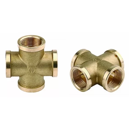 Крестовина GENERAL FITTINGS латунь, г/г/г/г, 1/2&quot; 51049-1/2 купить в Нягани