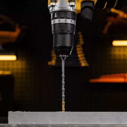 Сверло спиральное по металлу Denzel 5 х 132 мм, Р6М5, Golden Tip, удлиненное, 718254 купить в Нягани