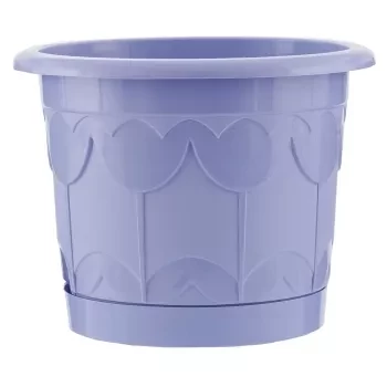 Горшок Тюльпан с поддоном мята 1,4 л PALISAD 69246 купить в Нягани