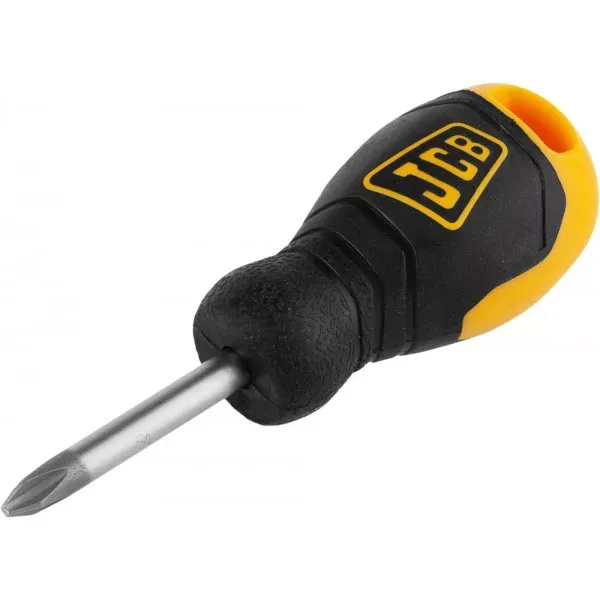 Отвертка JCB, хромомолибденовая сталь S2, двухкомпонентная рукоятка, магнитный наконечник, PH №2х40мм JSD001 купить в Нягани
