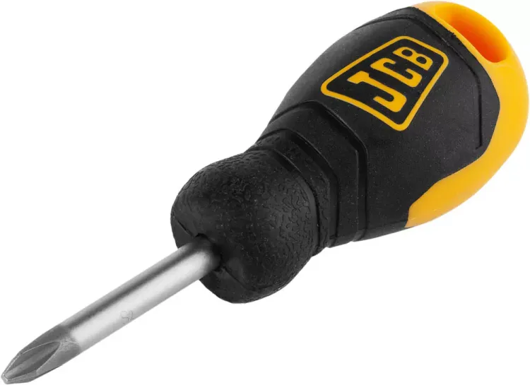 Отвертка JCB, хромомолибденовая сталь S2, двухкомпонентная рукоятка, магнитный наконечник, PH №2х40мм JSD001 купить в Нягани