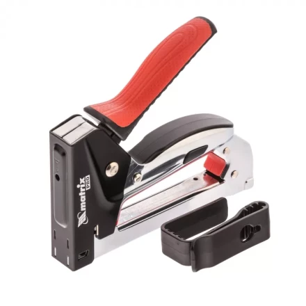 Степлер мебельный стальной быстрая загрузка тип скобы 53 6-10 мм PRO Matrix 40916 купить в Нягани