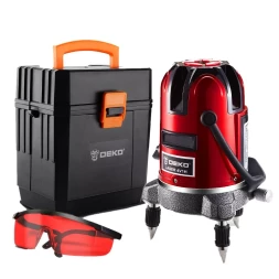 Уровень лазерный LL57 SET3 DEKO, 065-0283, в пластиковом кейсе