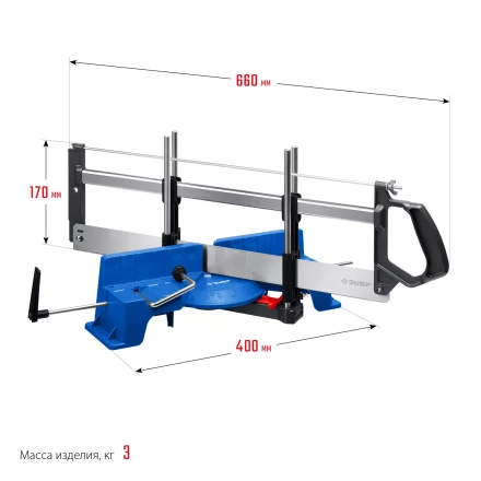 ЗУБР СП-550, 550 мм, прецизионное поворотное стусло, Профессионал (15461-550) купить в Нягани