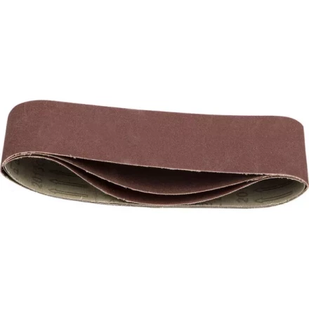 Лента STAYER &quot;MASTER&quot; шлифовальная универсальная бесконечная на тканевой основе, для ЛШМ, P120, 75х457мм, 3шт 35441-120 купить в Нягани