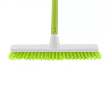 Щетка пластмасовая  "SHROBER" для чистки ковров 270 мм салат. щетина c черенком 120 см D22мм ELFE 93551 купить в Нягани