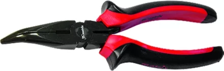 Длинногубцы Black Nickel 180 мм изогнутые двухкомпонентные рукоятки MATRIX 17460 купить в Нягани