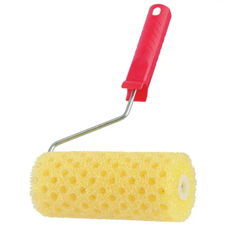 Валик &quot;Структурный&quot; поролоновый с ручкой Matrix, &quot;горошек&quot;, 180 мм, D 80 мм, D ручки 6 мм, 80215 купить в Нягани