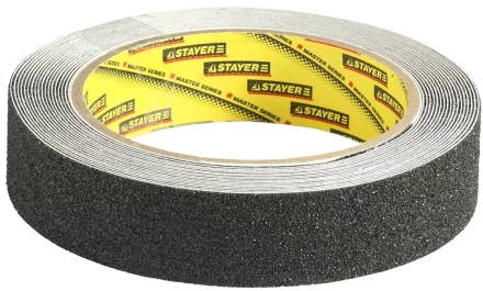 Клейкая лента, STAYER Profi 12270-25-05, противоскользящая, 25мм х 5м 12270-25-05 купить в Нягани