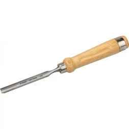 Стамеска-долото ЗУБР "ЭКСПЕРТ" полукруглая с деревянной ручкой, хромованадиевая сталь, 12мм 1822-12_z01