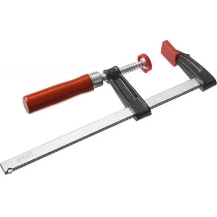 Струбцина ЗУБР &quot;СТАНДАРТ&quot;, тип &quot;F&quot;, деревянная ручка, стальная закаленная рейка, 50х200мм 32152-50-200 купить в Нягани