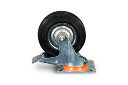 Колесо поворотное резина SRCLb 55 125 мм с тормозом (N) 1024208
