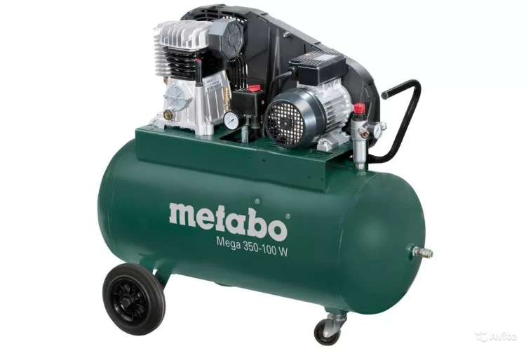 Компрессор масляный поршневой ременной Metabo Mega 350-100 W купить в Нягани