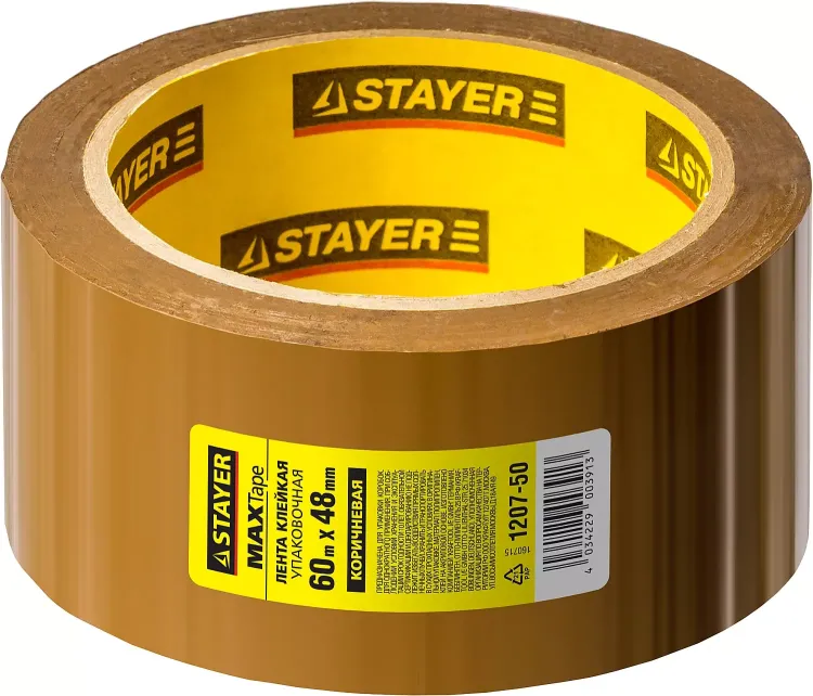 Клейкая лента, STAYER Master 1207-50, коричневая, 48мм х 60м 1207-50 купить в Нягани