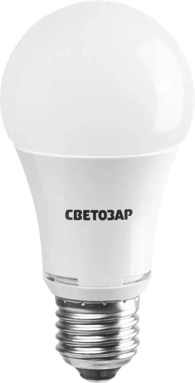 Лампа СВЕТОЗАР светодиодная "LED technology", цоколь E27(стандарт), теплый белый свет (2700К), 220В, 10Вт (75) 44505-75_z01 купить в Нягани