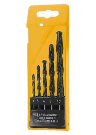 Набор сверл по металлу 1,5-2,5-3-4-5 мм HSS 5 шт пластиковый бокс цилиндрический хвостовик SPARTA 723155 купить в Нягани