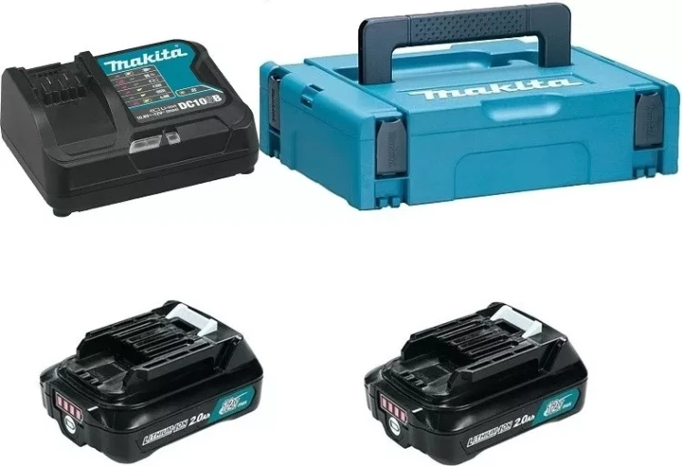 Набор 2 аккумулятора BL1021B + зарядное устройство DC10SB Makita 197658-5 купить в Нягани