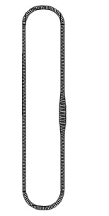 Строп канатный кольцевой СКК 1 т L=1 м  заплет купить в Нягани