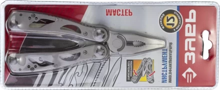 ЗУБР МАСТЕР мультитул 12 в 1 облегченные стальные ручки, нейлоновый чехол, 105 мм (47752) купить в Нягани