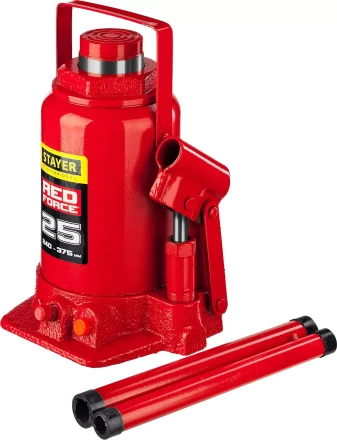Домкрат гидравлический бутылочный "RED FORCE", 25т, 240-375 мм, STAYER 43160-25 43160-25_z01 купить в Нягани