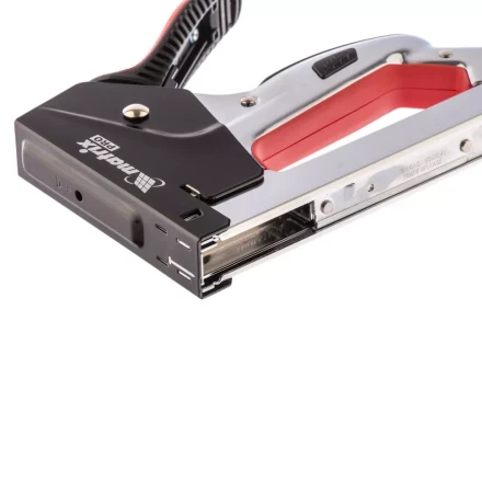 Степлер мебельный стальной быстрая загрузка тип скобы 53 4-14 мм PRO Matrix 40917 купить в Нягани