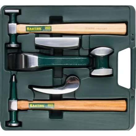 Набор KRAFTOOL &quot;INDUSTRIE&quot; рихтовочный 6 предметов: 2 молотка, 4 правки 20371-H6 купить в Нягани