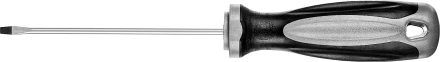 Отвертка MIRAX 25095-03-10, закаленный стержень, двухкомпонентная рукоятка, SL3x100мм 25095-03-10 купить в Нягани