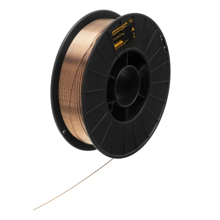 Омедненная проволока ER70S-6, диам. 1,2 мм, 5 кг, диам. катушки D200// Denzel 97544 купить в Нягани